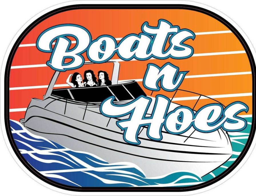 Stickers * | Bare Arms Gear Boats And Hoes Sticker