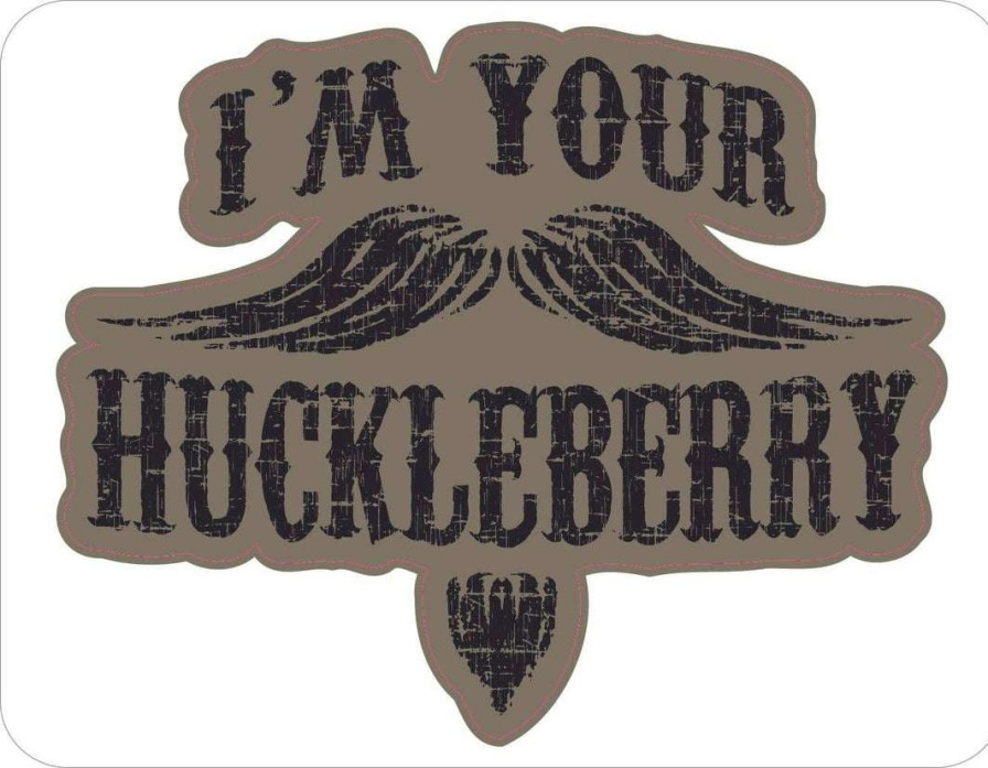 Stickers * | Bare Arms Gear I'M Your Huckleberry Sticker