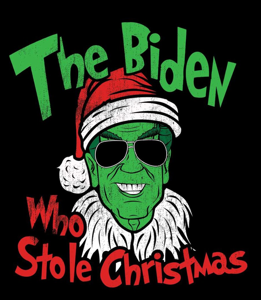 Stickers * | Bare Arms Gear How Biden Stole Christmas Sticker Stickers