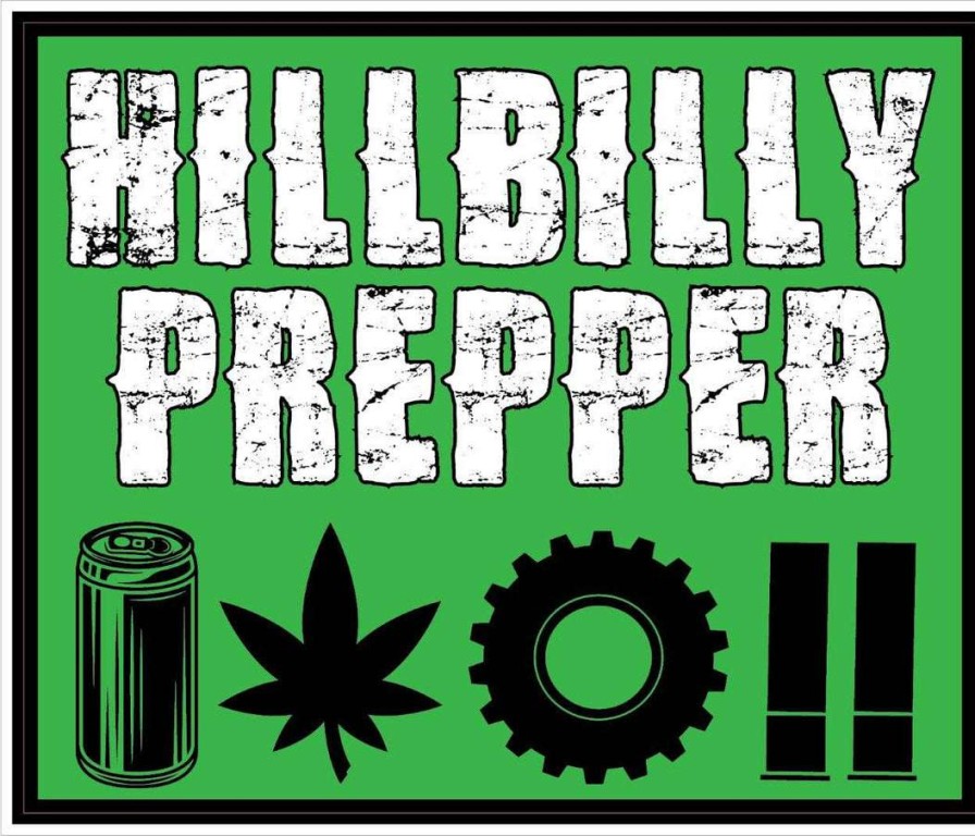 Stickers * | Bare Arms Gear Hillbilly Prepper Sticker