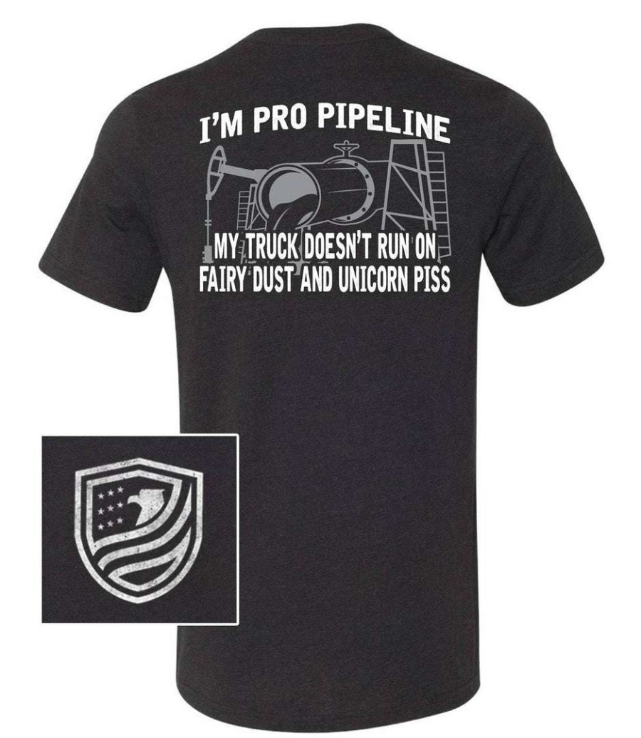 Ba Trading Mens Apparel * | Bare Arms Gear Ba Trading Mens Apparel Pro Pipeline T-Shirt Black