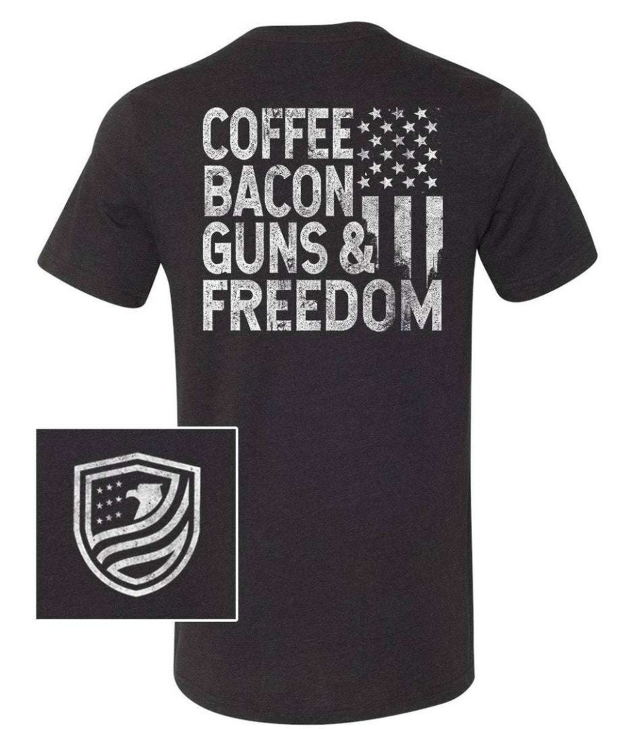 Ba Trading Mens Apparel * | Bare Arms Gear Coffee, Bacon, Guns & Freedom Ba Trading Mens Apparel