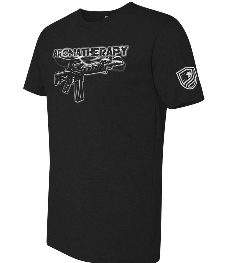 Ba Trading Mens Apparel * | Bare Arms Gear Ba Trading Mens Apparel Aromatherapy Ar-15 2.0 T-Shirt Black Blend