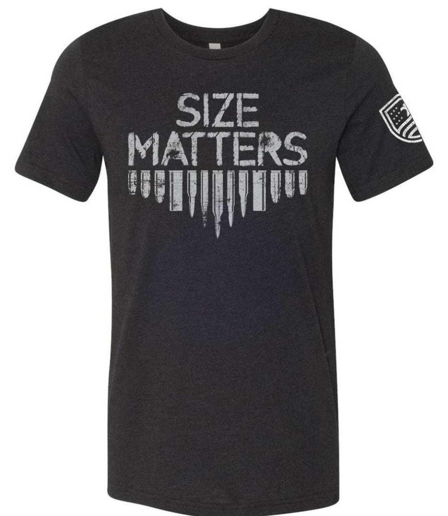 Ba Trading Mens Apparel * | Bare Arms Gear Ba Trading Mens Apparel Size Matters Ammo T-Shirt Black Blend