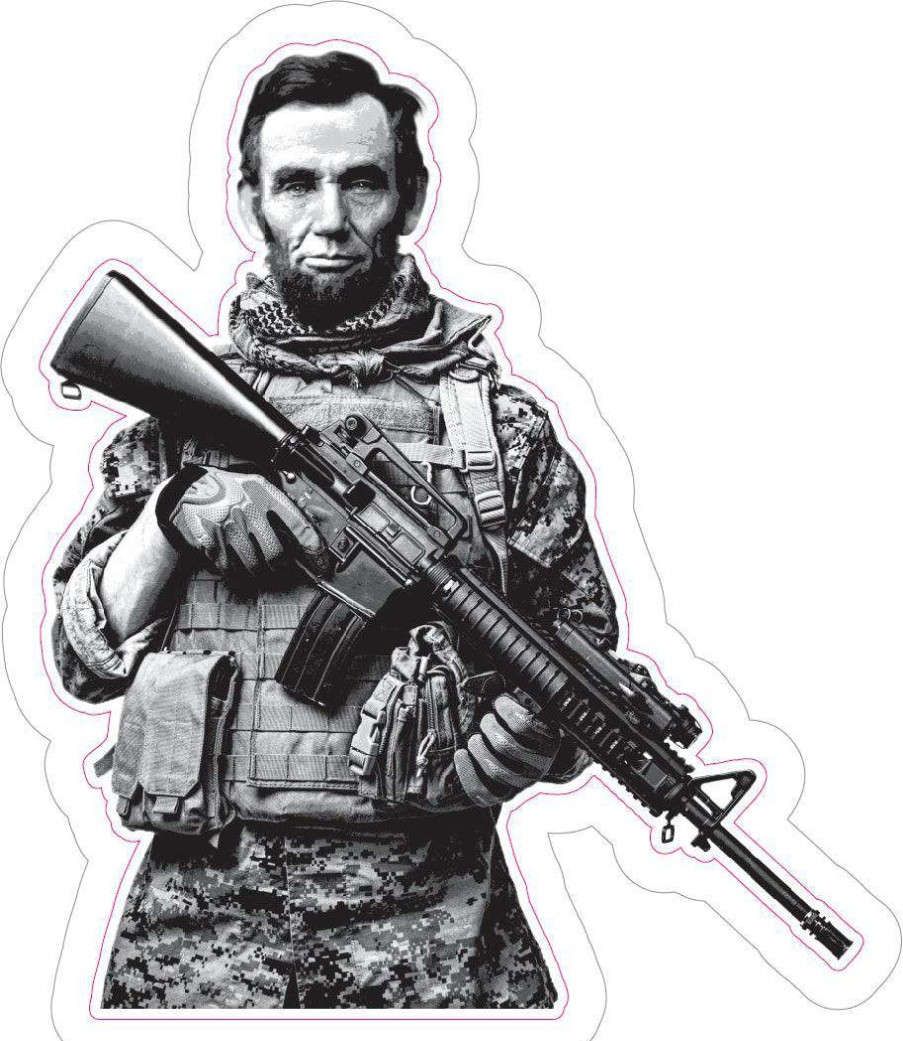 Stickers * | Bare Arms Gear Stickers Tactical Abe Sticker