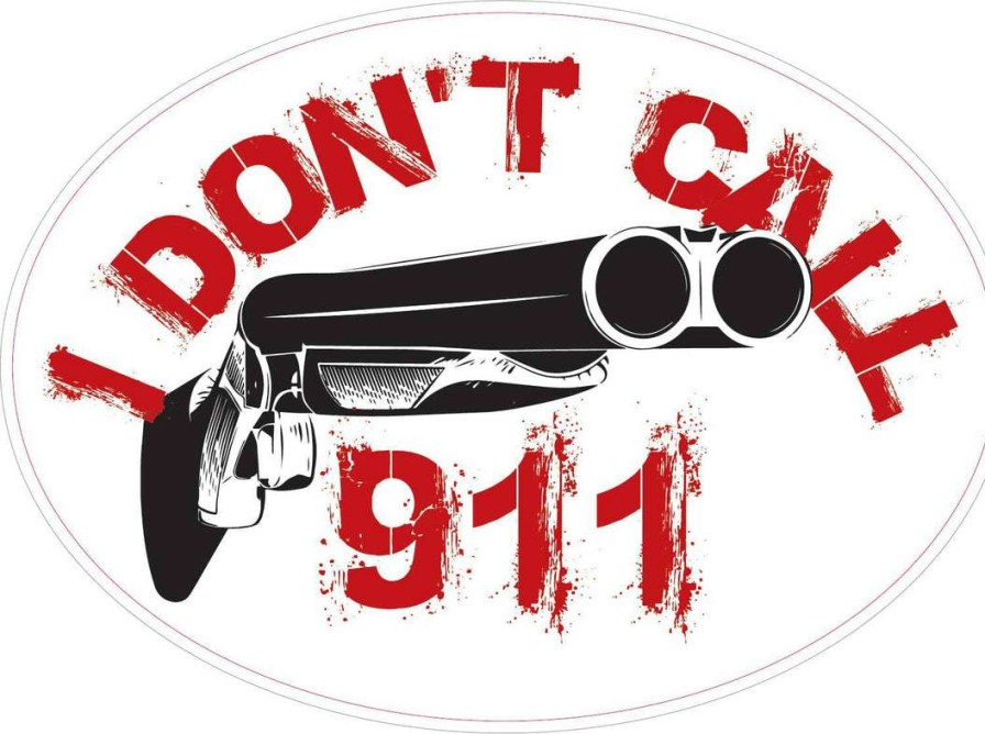 Stickers * | Bare Arms Gear Don'T Call 911 Stickers