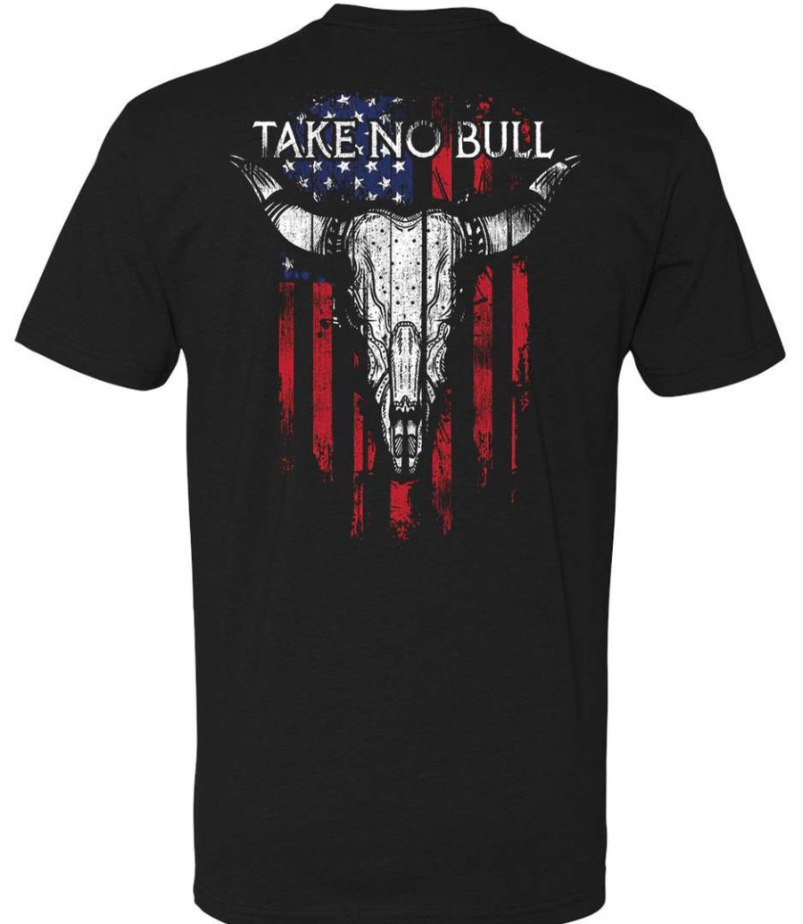 Ba Trading Mens Apparel * | Bare Arms Gear Take No Bull T-Shirt Ba Trading Mens Apparel Black Blend