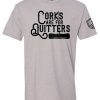 Ba Trading Mens Apparel * | Bare Arms Gear Corks Are For Quitters T-Shirt Ba Trading Mens Apparel White