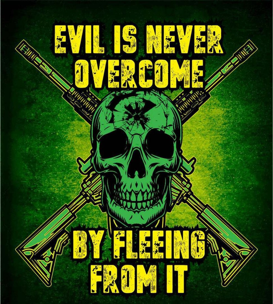 Stickers * | Bare Arms Gear Evil Is Never Overcome Sticker