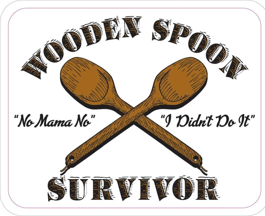 Stickers * | Bare Arms Gear Wooden Spoon Survivor Sticker