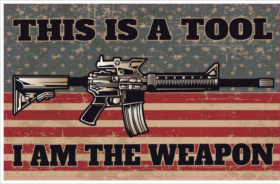 Stickers * | Bare Arms Gear I Am The Weapon