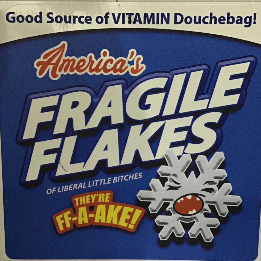 Stickers * | Bare Arms Gear Fragile Flakes Stickers