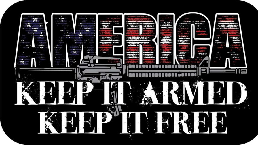 Stickers * | Bare Arms Gear America Keep It Armed Sticker