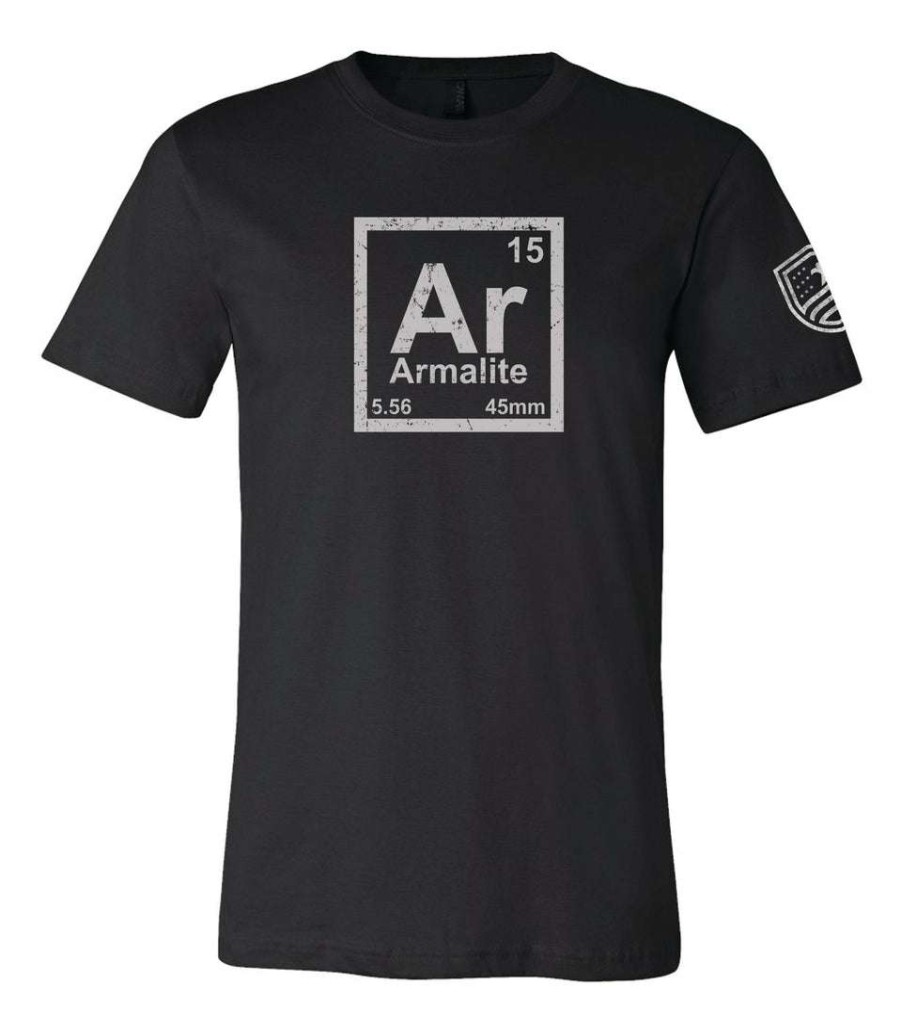 Ba Trading Mens Apparel * | Bare Arms Gear Ar Element T-Shirt Ba Trading Mens Apparel Black Heather