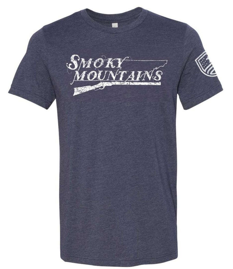 Ba Trading Mens Apparel * | Bare Arms Gear Smoky Mountain Musket T-Shirt Ba Trading Mens Apparel Gray