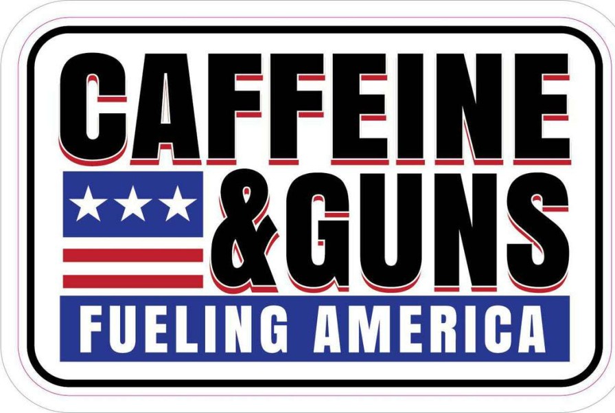 Stickers * | Bare Arms Gear Caffeine & Guns