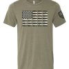 Ba Trading Mens Apparel * | Bare Arms Gear Ba Trading Mens Apparel Ammo Flag T-Shirt Heather Military Green